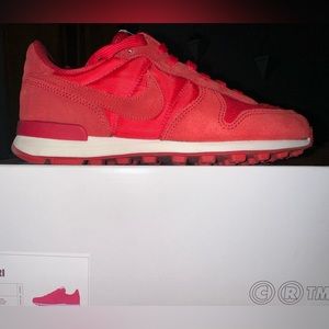 Custom Nike sneakers , size 6 , red